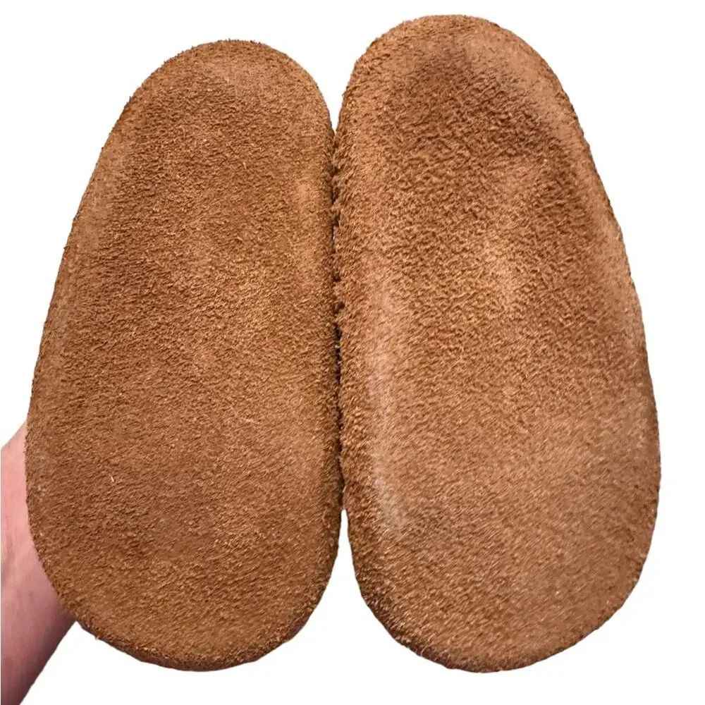 Minnetonka Toddler Size 2 Brown Suede Ankle High Moccasins